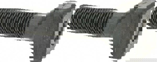 Steel T-Slot Bolt: M20 x 2.5, 65 mm Thread Length, 22 mm Slot Width, Black Finish